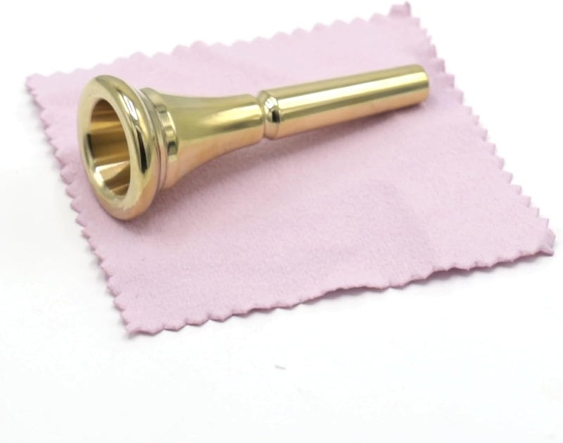 Cheerock 1Pack French Horn Mouthpiece, Standard Size French Horn Replacement Accessory, Compatible with Most French Horns (Gold) - Image 1